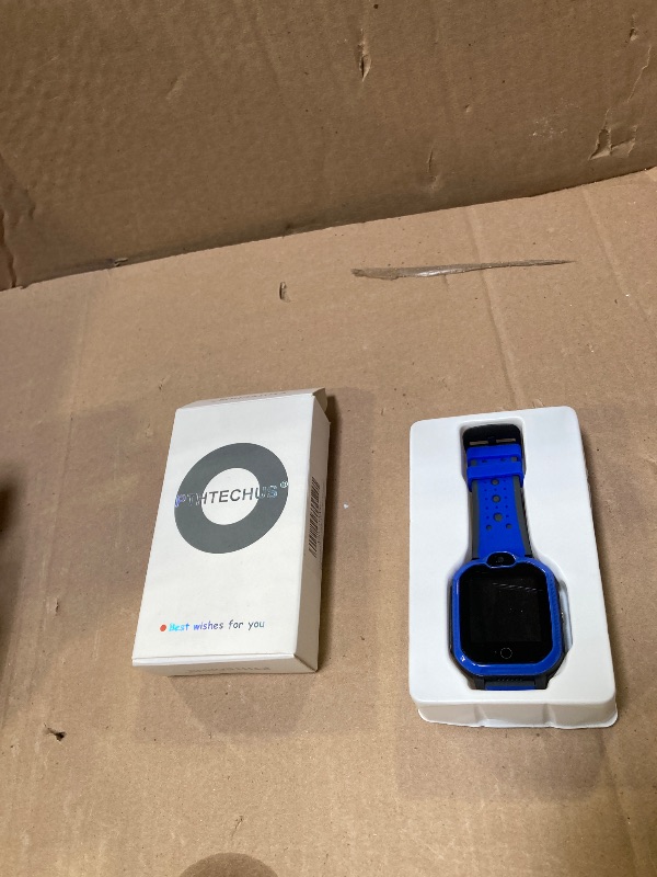 Photo 1 of PTHTECHUS 4G Smart Watch for Kids with SIM Card, Kids Phone Smartwatch GPS Tracker, Call, Voice & Video Chat, Alarm, Pedometer, Camera, SOS, Touch Screen WiFi Music Wrist Watch for 4-12 Boys Girls