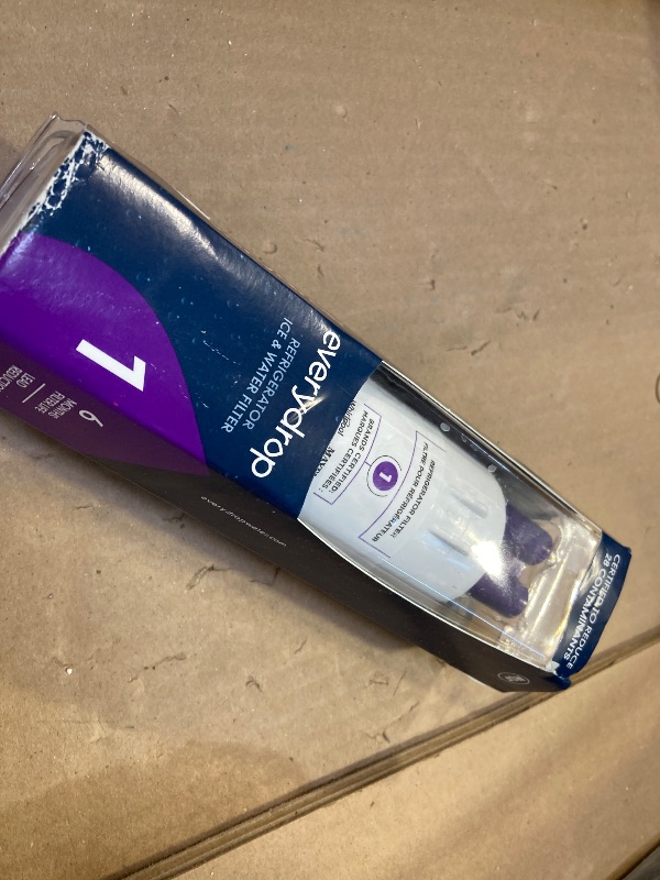 Photo 1 of everydrop by Whirlpool Ice and Water Refrigerator Filter 1, EDR1RXD1, Single-Pack , Purple
