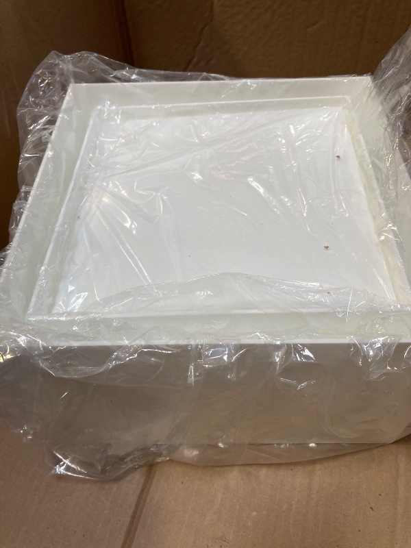 Photo 1 of 6PCS Buffet Risers,Dessert table display set, Catering supplies buffet display,Acrylic risers display stands, White Acrylic Cube Boxes Nesting Risers with Hollow Bottoms - (6.5", 7.5", 8",8.5",9',10")