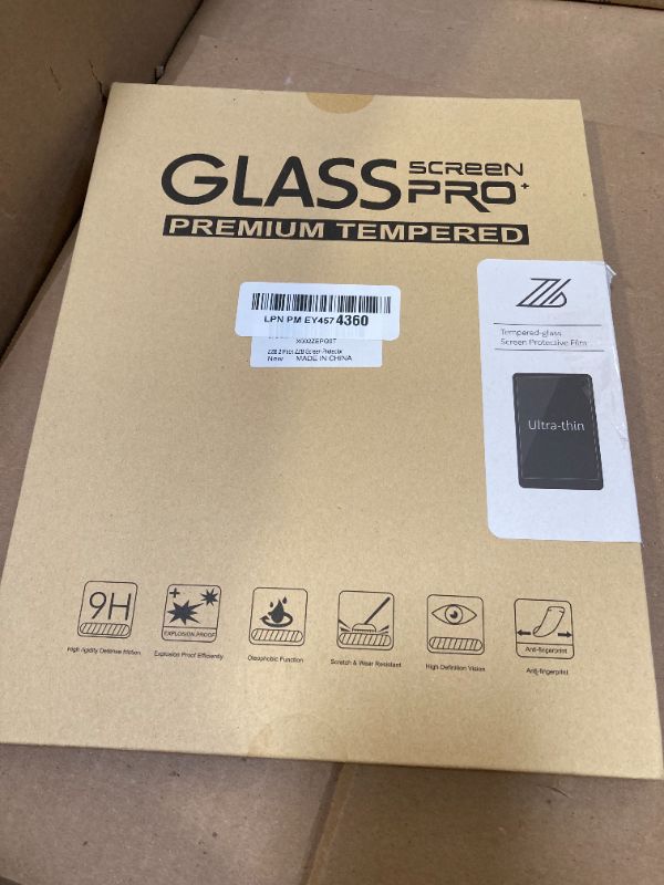 Photo 1 of ZZB 2 Pack Screen Protector Tablet, HD Anti-Scratch Tempered Glass Tablet Protective Film for ZB10 and YQ10S 10.1IN Tablets, 9H Hardness, No Bubble, Easy to Apply.