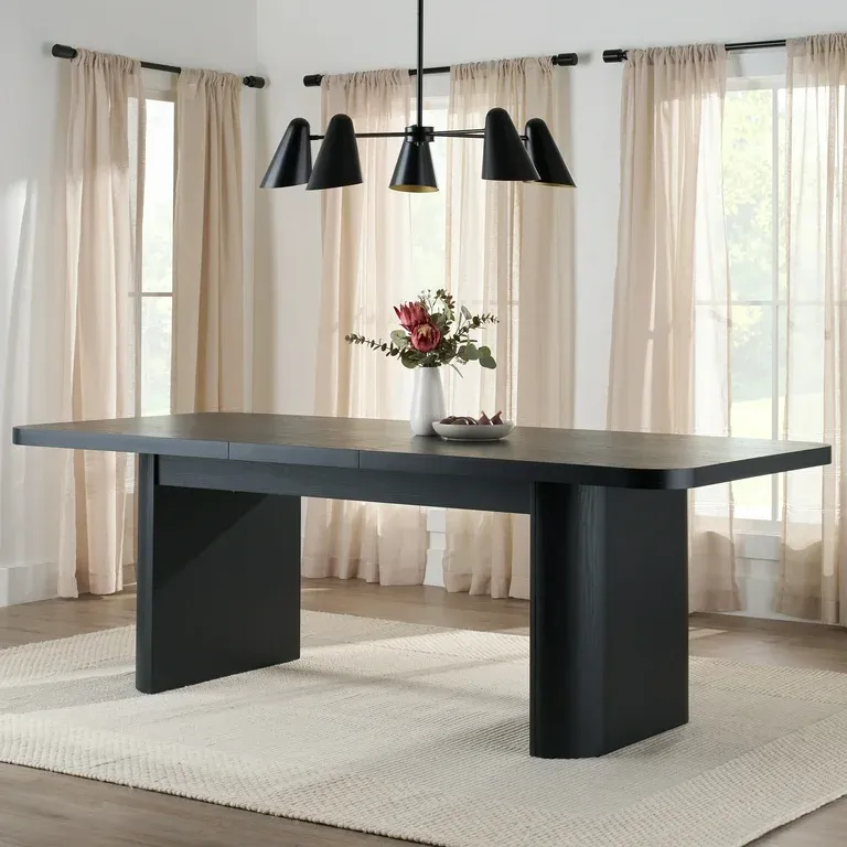 Photo 1 of TOP ONLY----- Better Homes & Gardens Juliet Expandable Dining Table, Black Wood Finish