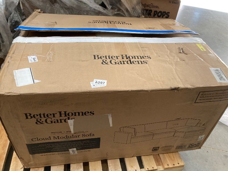 Photo 1 of Incomplete-----Better Homes & Gardens Weston Cloud Modular Sectional Sofa, White
