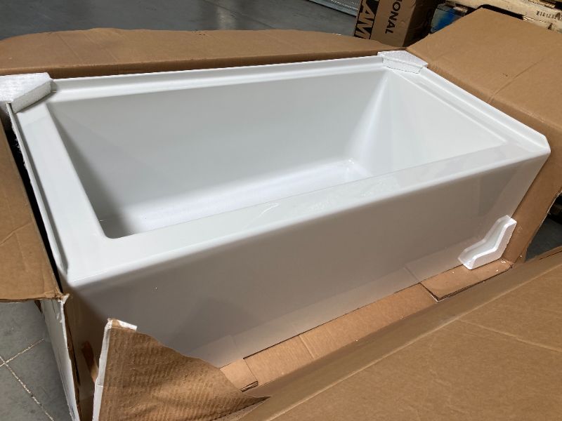 Photo 1 of KOHLER K-20201-LA-0 Underscore Bathtub, White Product Dimensions	60"L x 30"W x 19"H