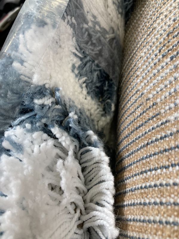 Photo 1 of Livabliss 7'10"x10'2" Pinnacle Shag Global Rug Blue
