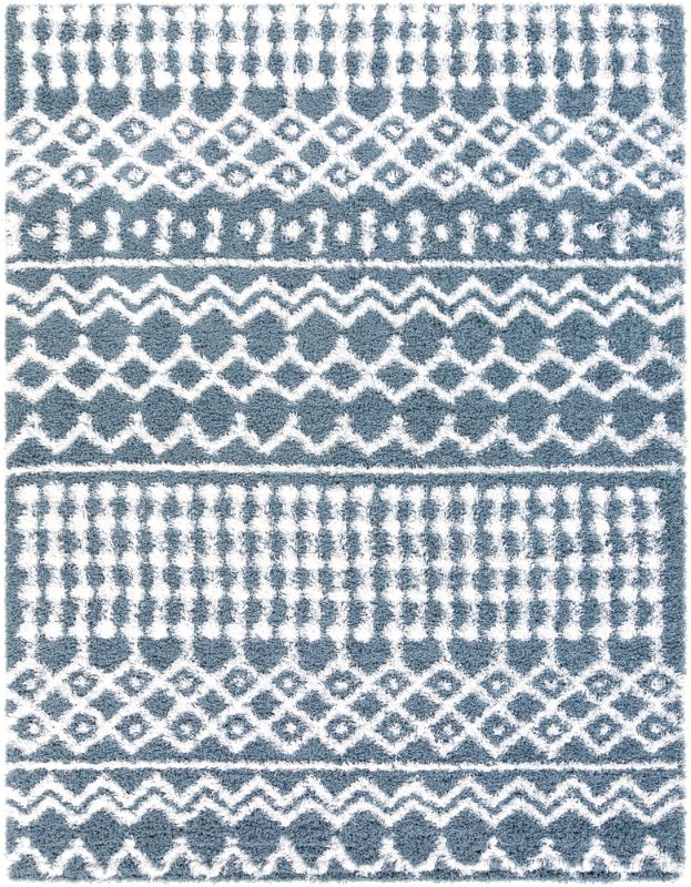 Photo 1 of Livabliss 7'10"x10'2" Pinnacle Shag Global Rug Blue
