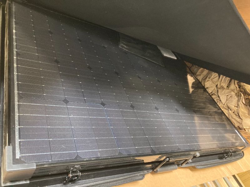 Photo 1 of Renogy 200W 12V Portable Solar Panels Suitcase with Waterproof 20A Charge Controller, Foldable 200 Watt Solar Panel W/ Adjustable Kickstand, Solar Charger for Power Station, RV, Camping, SUV, Off Grid
