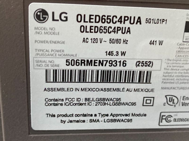 Photo 1 of LG 65-Inch Class OLED evo C4 Series Smart TV 4K Processor Flat Screen with Magic Remote AI-Powered with Alexa Built-in (OLED65C4PUA, 2024)