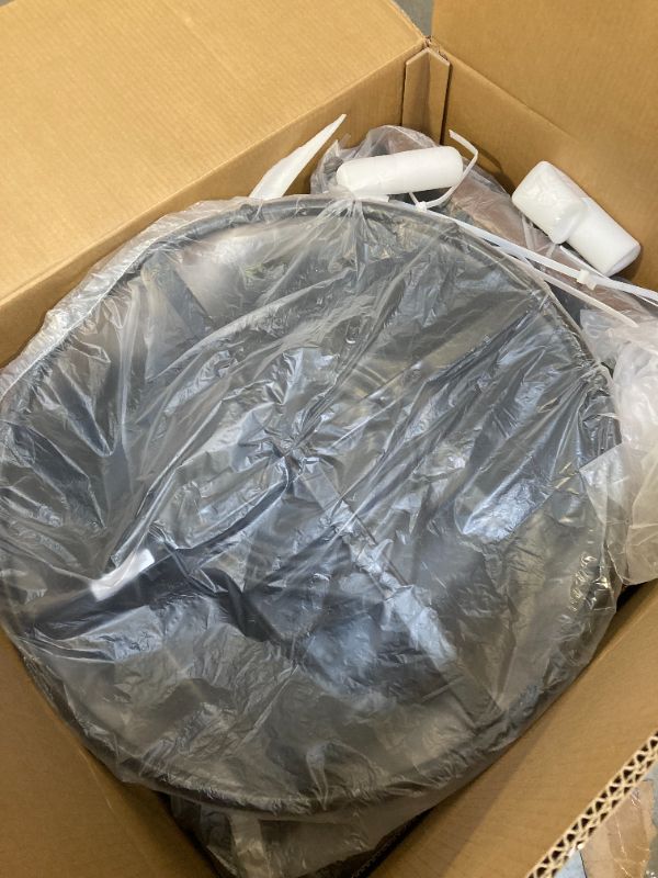 Photo 1 of Adult Manual Recliner, Simulated Leather Sofa Rocking Chair with 360° Swivel, Living Room Armchair with Adjustable Backrest and Footstool, Modern Reclining Recliner with Concealed Pull, Brown