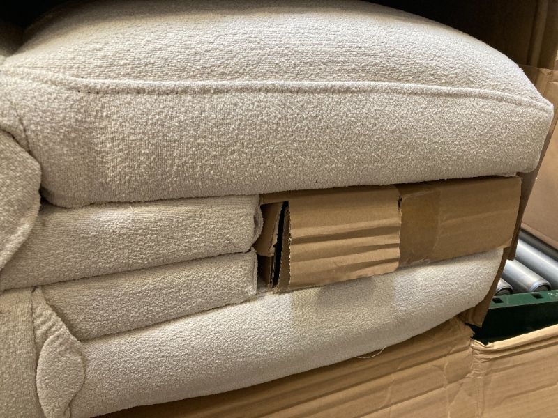 Photo 1 of incomplete ----Novogratz Brittany 81.5" Futon Sofa Bed and Couch Sleeper, Ivory Boucle