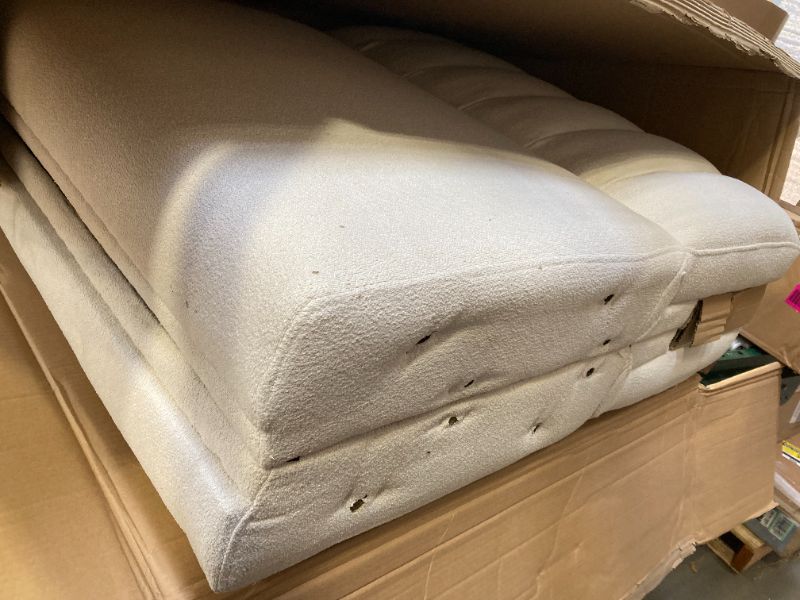 Photo 1 of incomplete ----Novogratz Brittany 81.5" Futon Sofa Bed and Couch Sleeper, Ivory Boucle