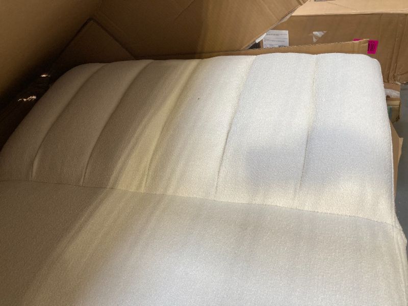 Photo 1 of incomplete ----Novogratz Brittany 81.5" Futon Sofa Bed and Couch Sleeper, Ivory Boucle
