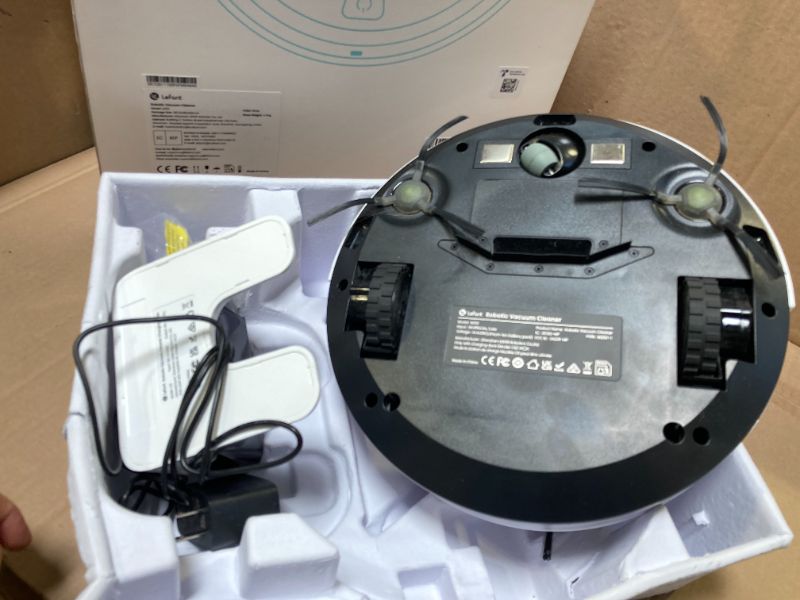 Photo 1 of Lefant Robot Vacuum Cleaner, Strong Suction, 120 Mins Runtime, Slim, Low Noise, Automatic Self-Charging, Wi-Fi/App/Alexa Control, Ideal for Pet Hair Hard Floor and Daily Cleaning, M210
