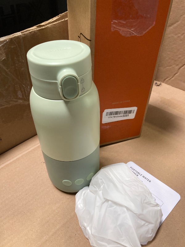 Photo 1 of BOLOLO Portable Bottle Warmer for Travel, Super Fast Charging, Instant Breastmilk, Formula, Water, Milk Warmer with 10 Ounces Big Capacity, Baby Flask for Vehicle,car,Airplane Journey