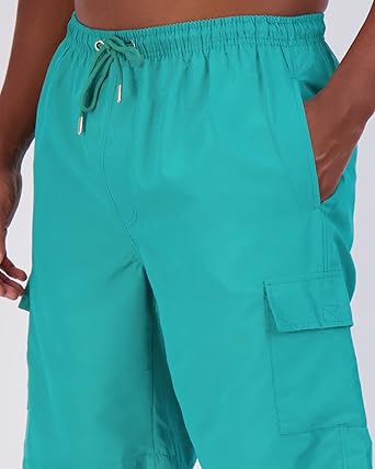 Photo 1 of Real Essentials 1Pack Mens Big Tall King Size Swim Suit Board Shorts 9 Inch Inseam - 1, 5X