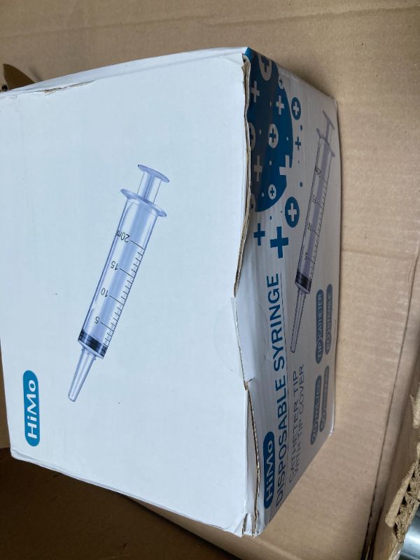 Photo 1 of 50 Pack 20mL Syringes with Catheter Tip and Cap Plastic Large Syringes for Liquids, Jello shot Party, Medicine Student, Oral, Scientific Labs, Measuring, Dispensing, Home Care