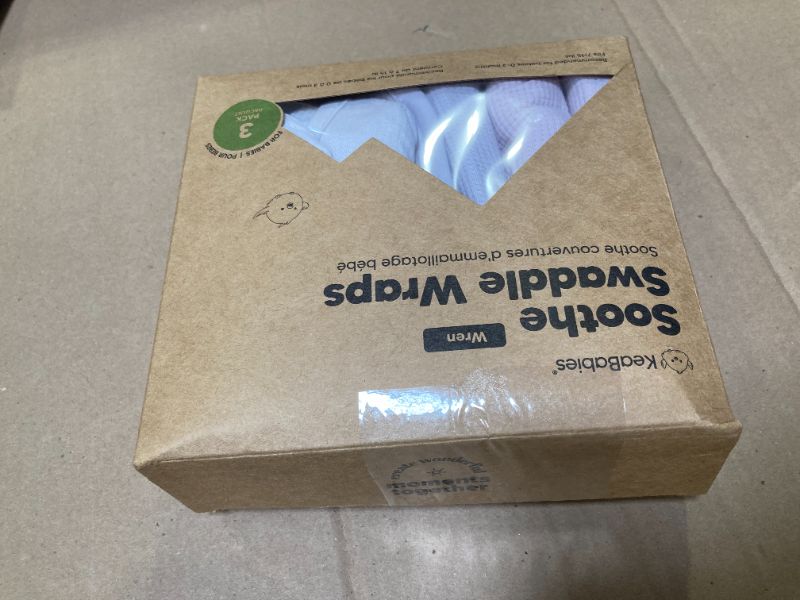 Photo 1 of 3-Pack Organic Swaddles for Newborns, Baby Sleep Sacks 0-3 Months - Baby Swaddle Wrap, Newborn Wearable Blanket, Infant Sleep Sack for Girls, Boys, Soft & Snug, Large Hook & Loop Closure (Soft Lilac)