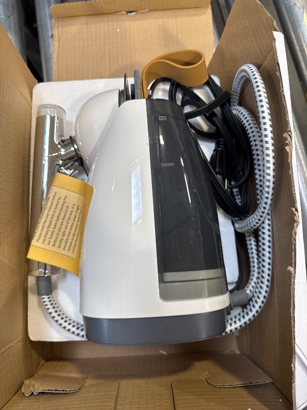 Photo 1 of Sundu 1500W Steamer for Clothes, 2-in-1 Vertical & Flat Iron Clothes Steamer, 6 Professional Steam Modes, 800mL Tank, 30s Fast Heat-Up, Auto Shut-Off (10min), Portable Handle, Standing Design, White