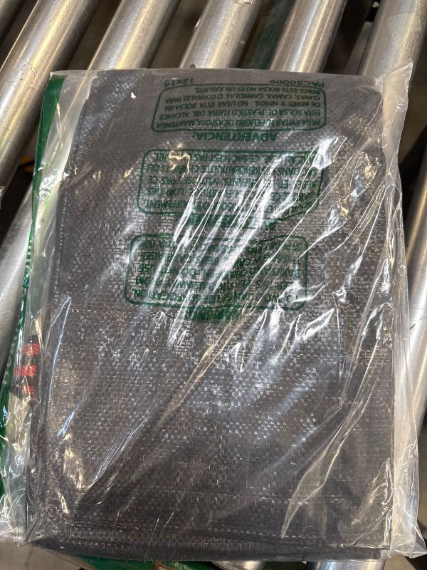 Photo 1 of Abbylike 1 Pcs 72 Gallon Reusable Yard Waste Bags Black Lawn Leaf Bags with Reinforced Handles