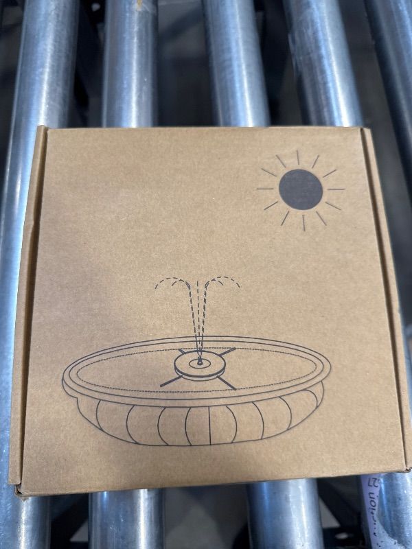 Photo 1 of GAIZERL Solar Bird Bath Fountains Upgraded, 4W Solar Powered Water Fountain Pump with 4000 Battery, 7 Nozzles & 4 Fixers, Colorful LED Lights for Garden, Swimming Pool, Pond, Fish Tank and Outdoor