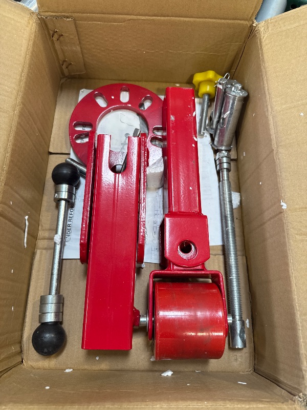 Photo 1 of Jack Boss Fender Roller Reforming Extending Tool, Heavy Duty Wheel Arch Roller Flaring Former for Automobile Maintenance, Red