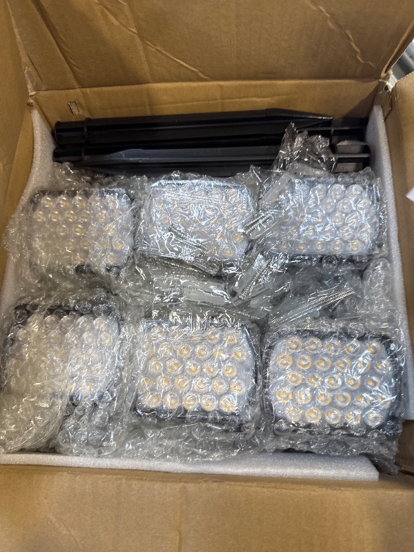 Photo 1 of VOLISUN Solar Spotlight Outdoor, IP67 Waterproof Solar Landscape Spot Lights?Uplights for Yard Garden Pathway - 12 Pack (Warm White) 27 LED 3 Lighting Modes