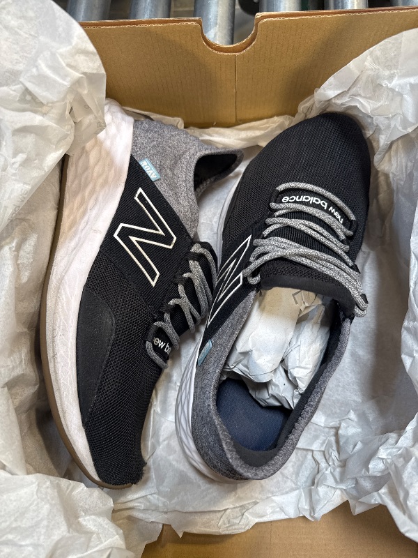 Photo 1 of New Balance Men's Fresh Foam Roav V1 Sneaker, Black/Light Aluminum, 11