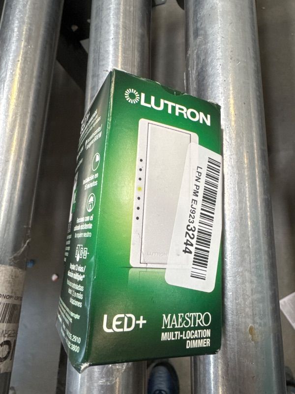 Photo 1 of Lutron Maestro LED+ Dimmer Switch for Dimmable LED, Halogen and Incandescent Bulbs, 150W/Single-Pole or Multi-Location, MACL-153M-BI, Biscuit