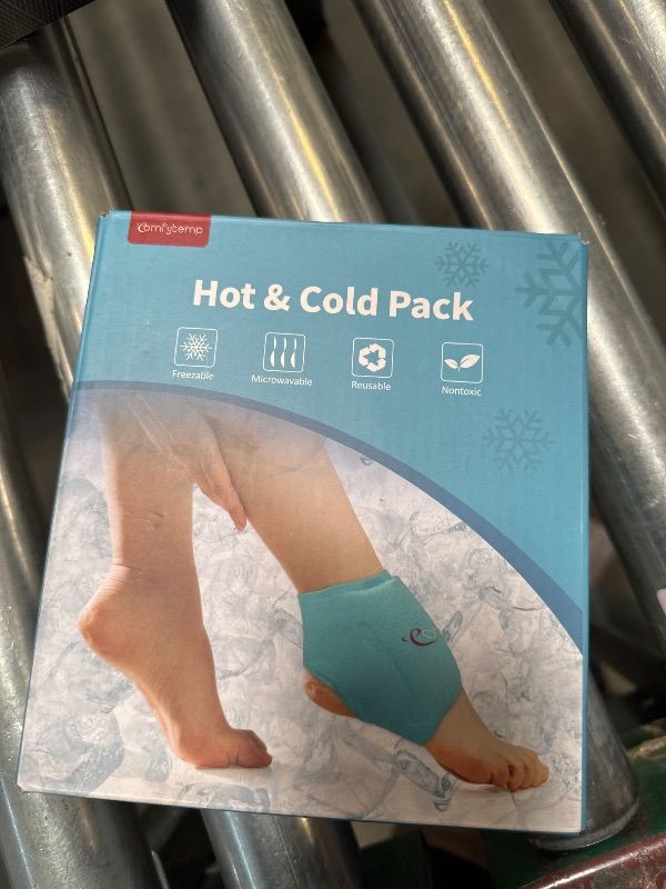 Photo 1 of Comfytemp Ankle Ice Pack Wrap for Swelling, Plantar Fasciitis, Foot Pain Relief, FSA HSA Approved, Reusable Gel Cold Compression Ankle Brace for Injuries, Achilles Tendonitis, 1PC, Gifts for Men Women
