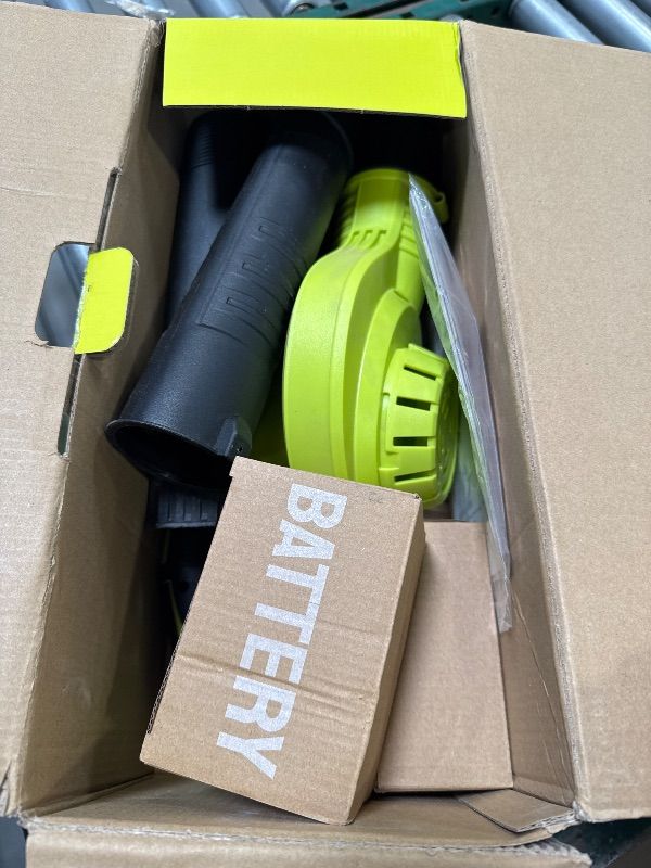 Photo 1 of Leaf Blower Cordless - 21V Powerful Electric Leaf Blower with 2 Batteries and Charger, 2 Speed Modes, 2.0Ah Lightweight Battery Powered Leaf Blowers for Lawn Care, Patio, Dust, Blowing Leaves