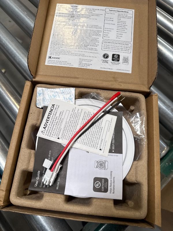 Photo 1 of Kidde, 30CUA10, Hardwired Smoke & Carbon Monoxide Detector, 10-Year Battery Backup, Interconnectable LED Warning Light Indicators