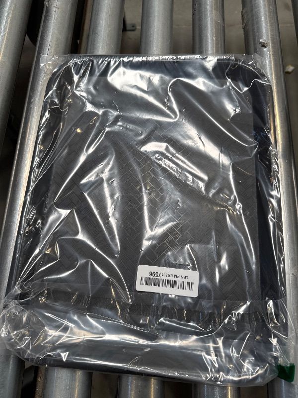 Photo 1 of Carlisle FoodService Products CT101403 Cafe Standard Plastic Cafeteria/Fast Food Tray, NSF Certified, BPA Free, 14" Length x 10" Width, Black