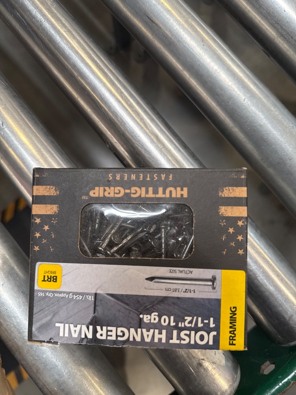 Photo 1 of Huttig-Grip 1-1/2 inches Joist Hanger Nail 10 Gauge Bright Finish, 1 lb Pack of 165 Nails