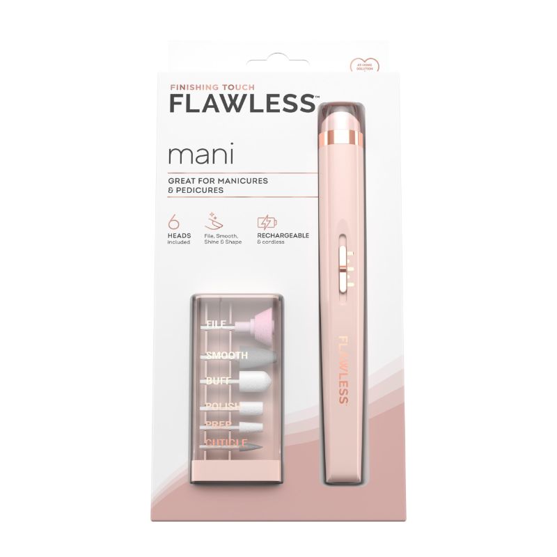 Photo 1 of Finishing Touch Flawless Salon Nails Kit, Electronic Nail File and Full Manicure and Pedicure Tool
