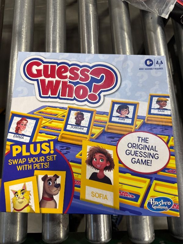 Photo 1 of Hasbro Gaming Guess Who? Board Game, with People and Pets Cards, The Original Guessing Game for Kids, Ages 6 and Up (Amazon Exclusive)