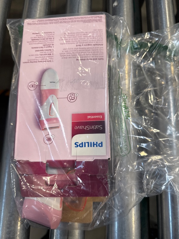 Photo 1 of Philips SatinShave Essential Women’s Wet & Dry Electric Shaver for Legs & Body, Cordless, with Hypoallergenic Foil, HP6306/50