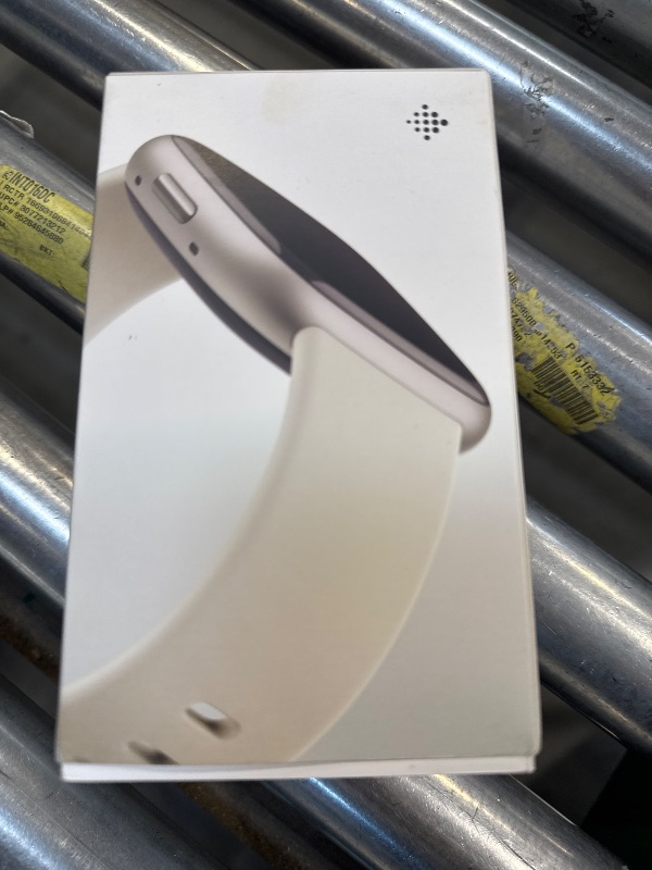 Photo 1 of Fitbit Sense 2 Advanced Health and Fitness Smartwatch with Tools to Manage Stress and Sleep, ECG App, SpO2, 24/7 Heart Rate and GPS, Lunar White/Platinum, One Size (S & L Bands Included)