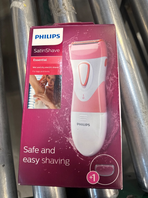 Photo 1 of Philips SatinShave Essential Women’s Wet & Dry Electric Shaver for Legs & Body, Cordless, with Hypoallergenic Foil, HP6306/50