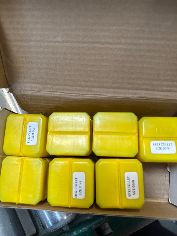 Photo 1 of 7pcs ER32 Collet Common Size 1/8 1/4 5/16 3/8 1/2 5/8 3/4