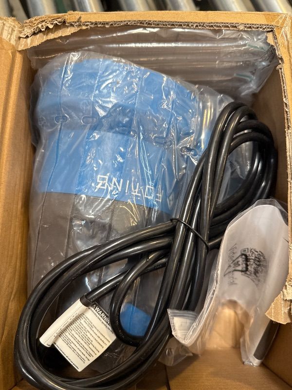 Photo 1 of FOTING 1/2HP Submersible Water Pump with Stainless Steel Base - Removes Water to 0.04" Depth, 2450GPH Portable Sump Pump for Puddles, Pools, Boats, Gardens & Ponds - 10Ft Cord Included