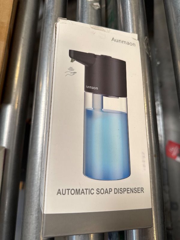 Photo 1 of Aunmaon Automatic Soap Dispenser Touchless,Upgrade Adjustable Volume for Thick and Thin Liquid Battery Hand Soap Dispenser,Dish Soap Dispenser Kitchen Bathroom,Auto Soap Dispenser Hands Free Silver