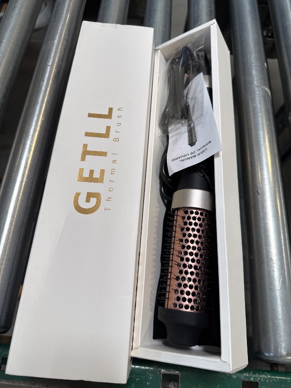 Photo 1 of Ionic Thermal Brush Iron Curling Brushes Heated Round Hair Curling Brush Ceramic Tourmaline 1.5 inch Hair Styler Dual Voltage for Volume Hair Curler