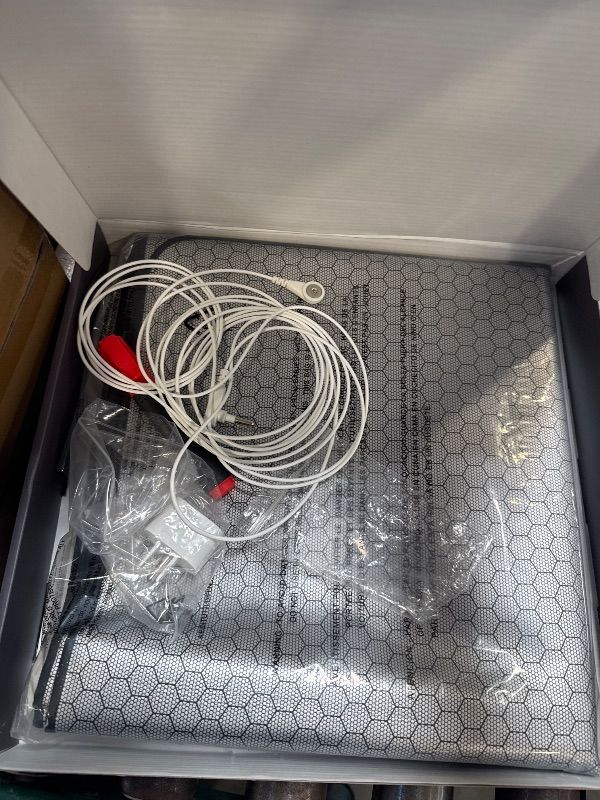 Photo 1 of Grounding Mat for Bed, Graphene Grounding Pad for Sleeping, Reduce Anxiety and Inflammation, Pain Relief, Improve Energy -Includes Grounding Cord, Test Pen & Safety Adapter (King)