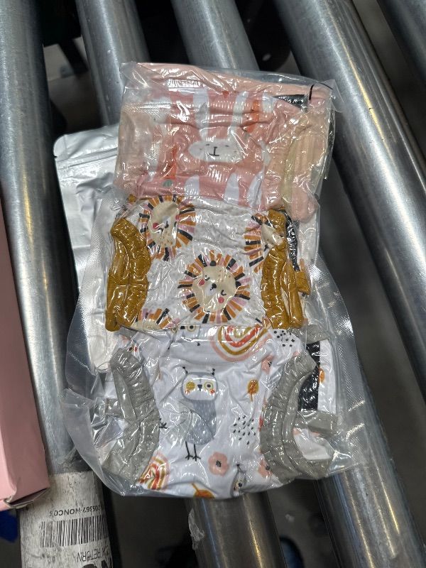 Photo 1 of Langsprit Washable Female Dog Diapers (3 Pack) - Doggie Reusable Small Medium Large Dog Diapers for Doggy Puppy Female in Period - Highly Absorbent Dog Heat Panties (Rabbit, Owl, Lion, Small)