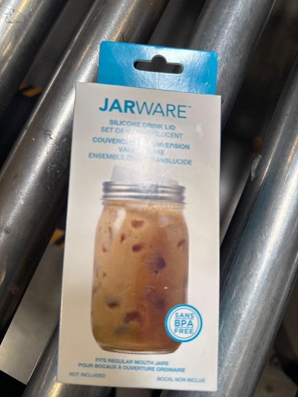 Photo 1 of Jarware Translucent 82670 Regular Mouth Drink Lid, Set of 4