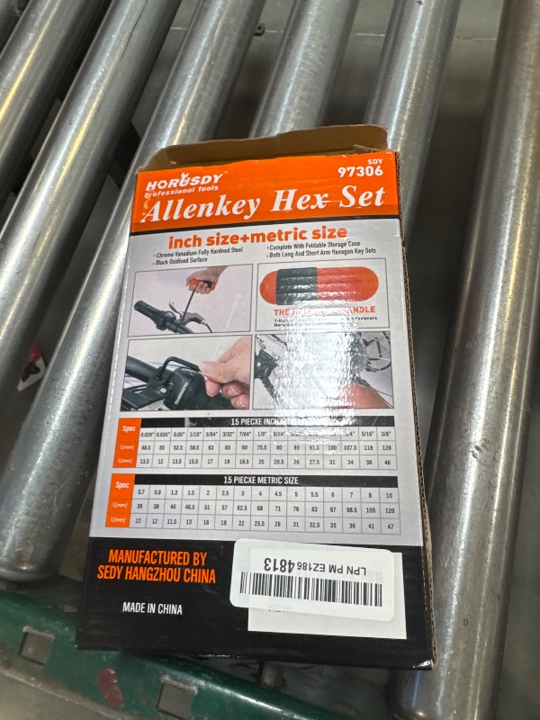 Photo 1 of HORUSDY 32-Piece Hex Key Set with Another Torque Handle, Allen Wrench Set Inch/Metric MM(0.7mm-10mm) SAE(0.028"-3/8)