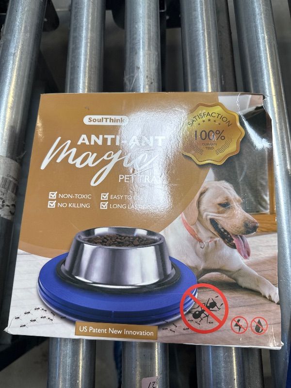 Photo 1 of SoulThink® Ant Proof Cat Dog Bowl Tray - New Innovation Anti Ant Pet Food Dish Indoor No Chemical No Water Needed Different from Traditional Ant Trap (Royal Blue)