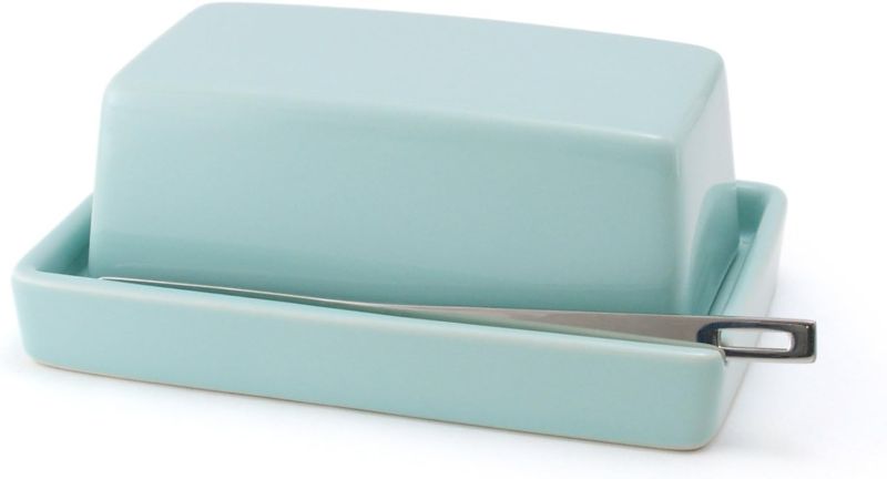 Photo 1 of ZERO JAPAN BYK-12 CA Butter Dish with Knife,  Approx. 5.7 x 3.5 x 2.4 inches (145 x 90 x 60 mm)