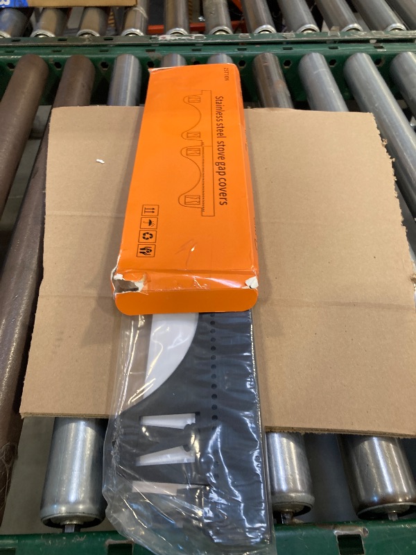 Photo 1 of 2 Pack Stainless Steel Stove Gap Covers, Adjustable Kitchen Stove Gap Fillers, Heat Resistant Stove Guard Between Stove and Countertop, Upgraded Fixed Snap Design Length 13.8” to 26.8”