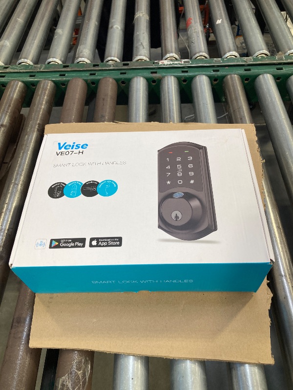 Photo 1 of Veise VE07-H Fingerprint Smart Locks for Front Door with Handle Set, App Control, Keyless Entry Keypad Deadbolt, Digital Electronic Touchscreen, Easy Install, Auto Lock, Satin Nickel