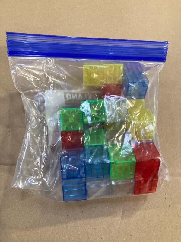 Photo 1 of Magnetic Building Blocks - Transparent Magnetic Cubes, STEM Magnet Toddler Boys Toys for kids age 3-5 ,Travel Sensory Autism Preschool Montessori Toys for 3+ Year Old, Birthday Girls Gifts